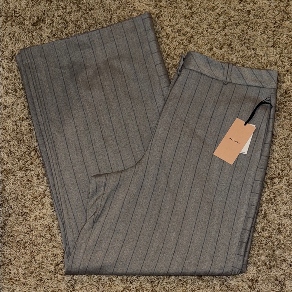 Halogen Gray Pinstripe Pants